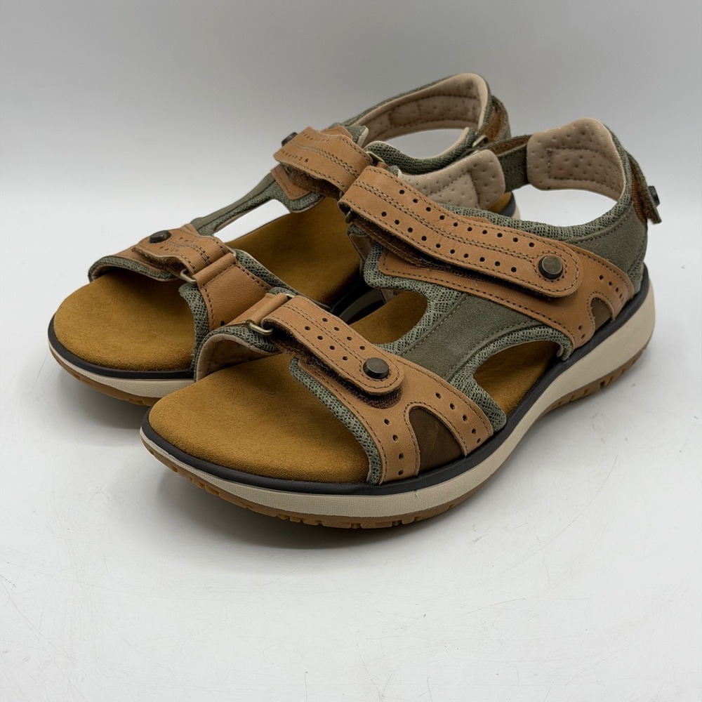 SAS Embark Live Oak Leather Hiking Sandals Womens 7.5 W Sporty Walking READ